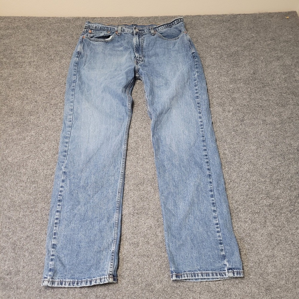 Levi's Jeans Mens Size 36 Blue 505 Regular Fit Straight Leg Denim